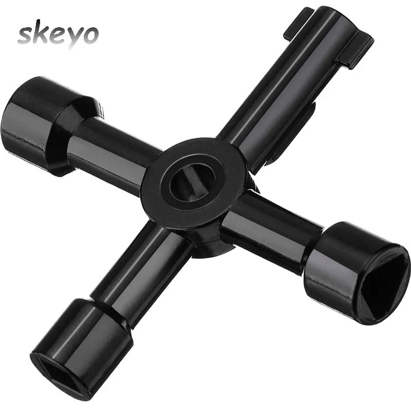 

Универсальный крестообразный ключ 4 в 1, многофункциональный треугольный ключ для сантехники, для радиаторов