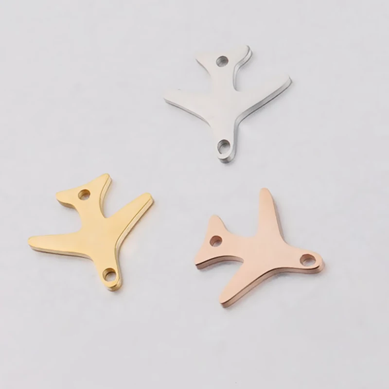 Соединитель для самолета/звезды из нержавеющей стали с двумя отверстиями 5 шт. |