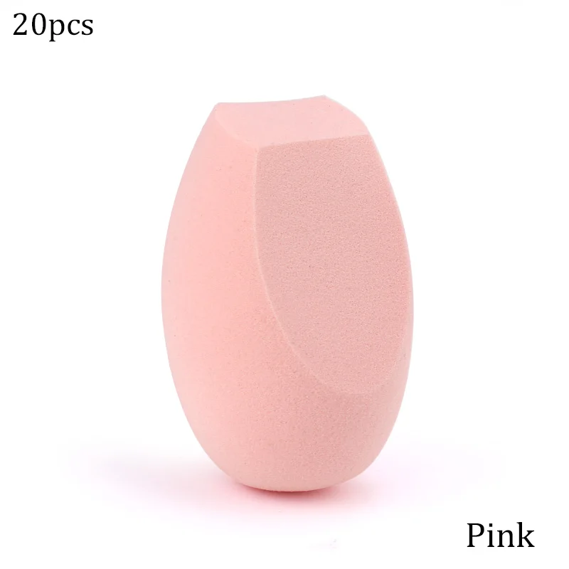 Профессиональный спонж для макияжа, пудра, спонж для макияжа - Цвет: Pink 20pcs