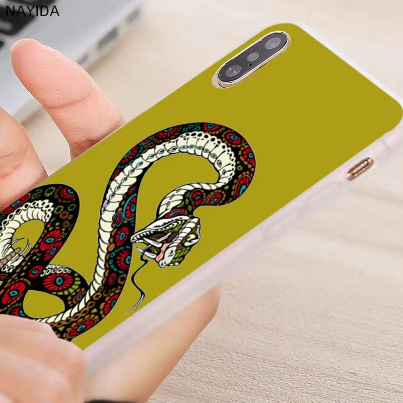 Мягкие силиконовые чехлы с бамбуковыми змеями синего цвета для Huawei P50 P40 P30 P20 Lite Pro