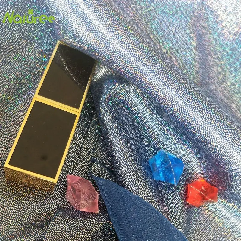 1 5*1 м флэш лазерный отпечаток пальца точка стрейч трикотажная бронзовая ткань