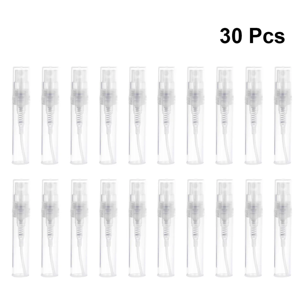 

30pcs Empty Perfume Bottles Mini Spray Bottles Portable Alcohol Bottles Makeup Sample Containers 3ml
