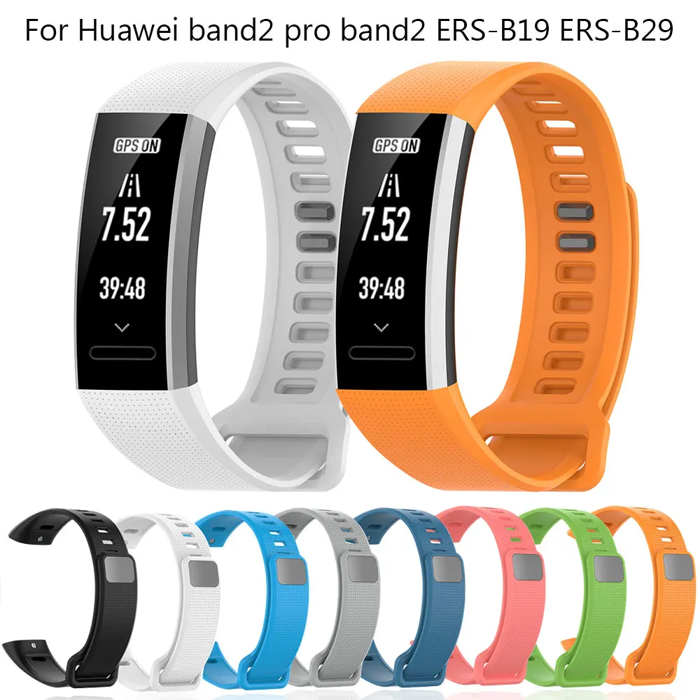 Replacement Watchband For Huawei Band 2 ERS-B19 ERS-B29 Silicone Wristband For Huawei Band 2 Pro Smart Watch Bracelet Strap