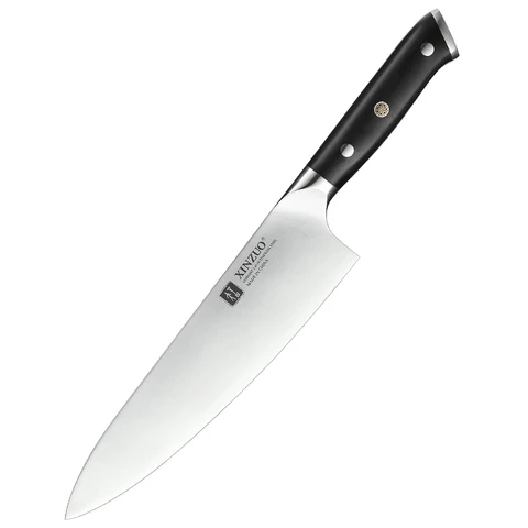 Нож шеф-повара XINZUO, 8,5 дюйма, Высокоуглеродистый, Din 1,4116, немецкие кухонные ножи из нержавеющей стали для нарезки мяса с черной ручкой
