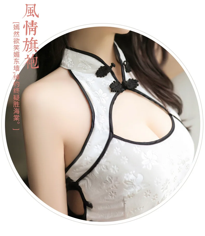 Сексуальное мини-платье Qipao с разрезом на шее, китайский традиционный чонсам, женское белье, Платья для вечеринок, костюм для ночного клуба