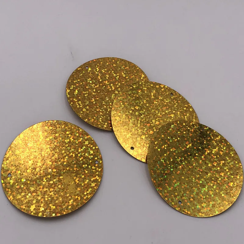 12Pcs/Lot 55MM Large Flat Round Laser Sequins Mixed Color PVC Paillettes Craft Sewing DIY Scrapbook Handmade Lentejuelas Project | Дом и сад