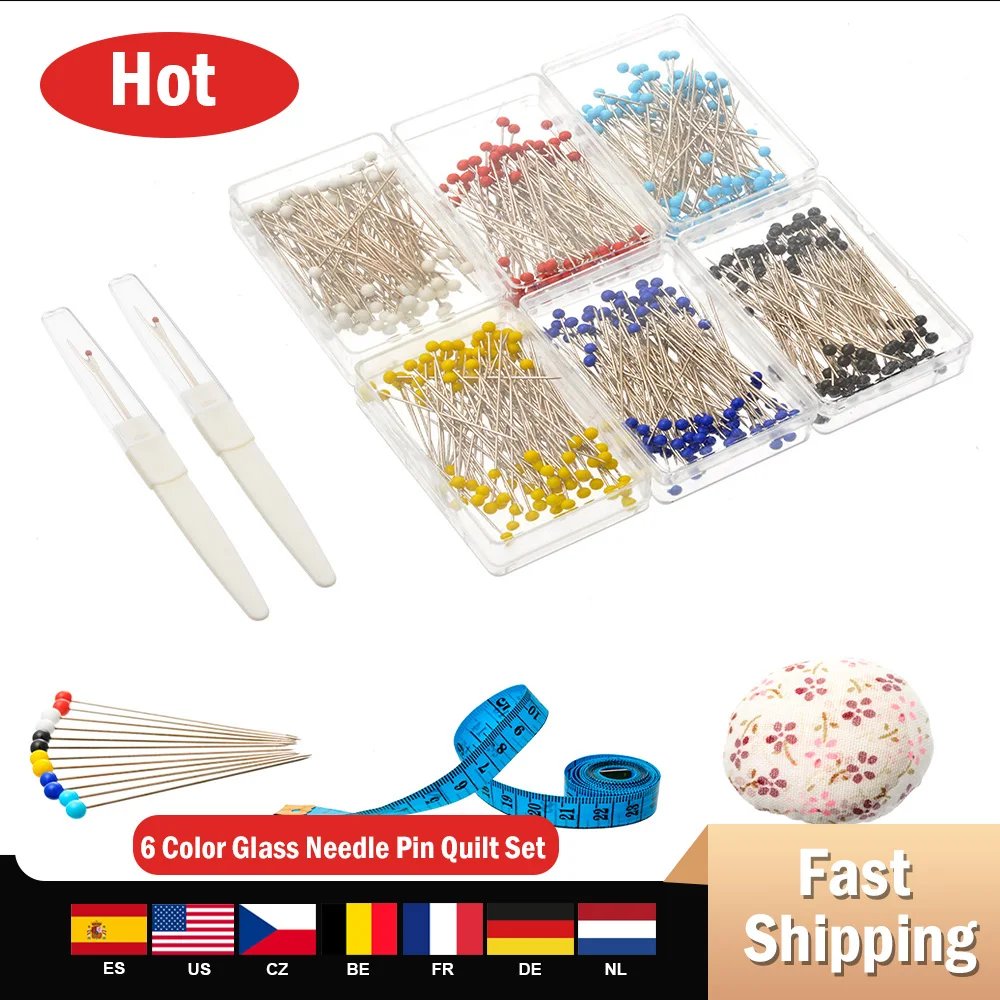 1 комплект 6 цветов стеклянные игольчатые одеяла набор ручных инструментов