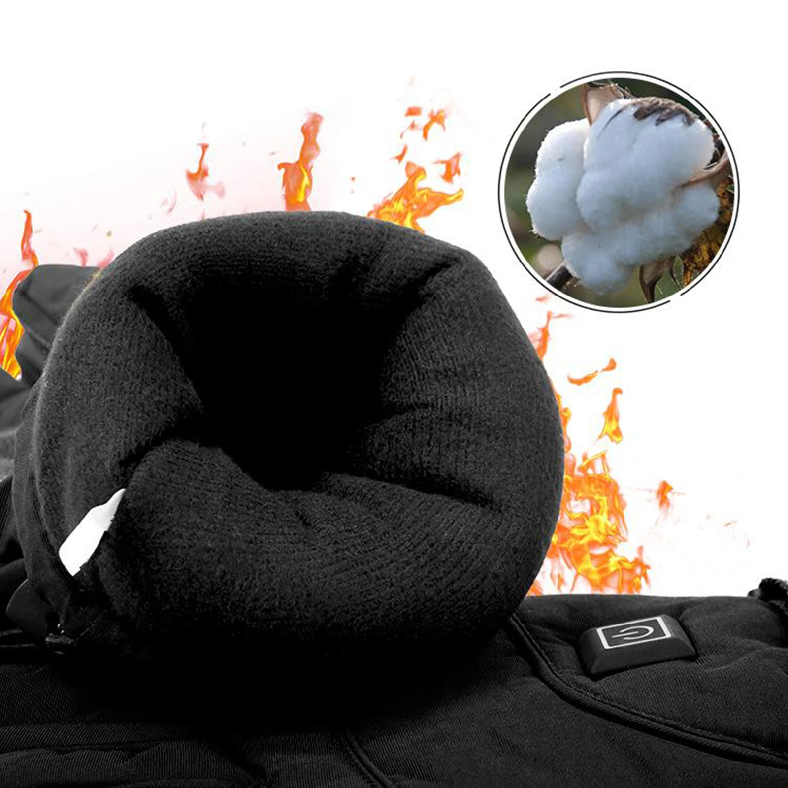 Зимние теплые перчатки с электрическим подогревом водонепроницаемые