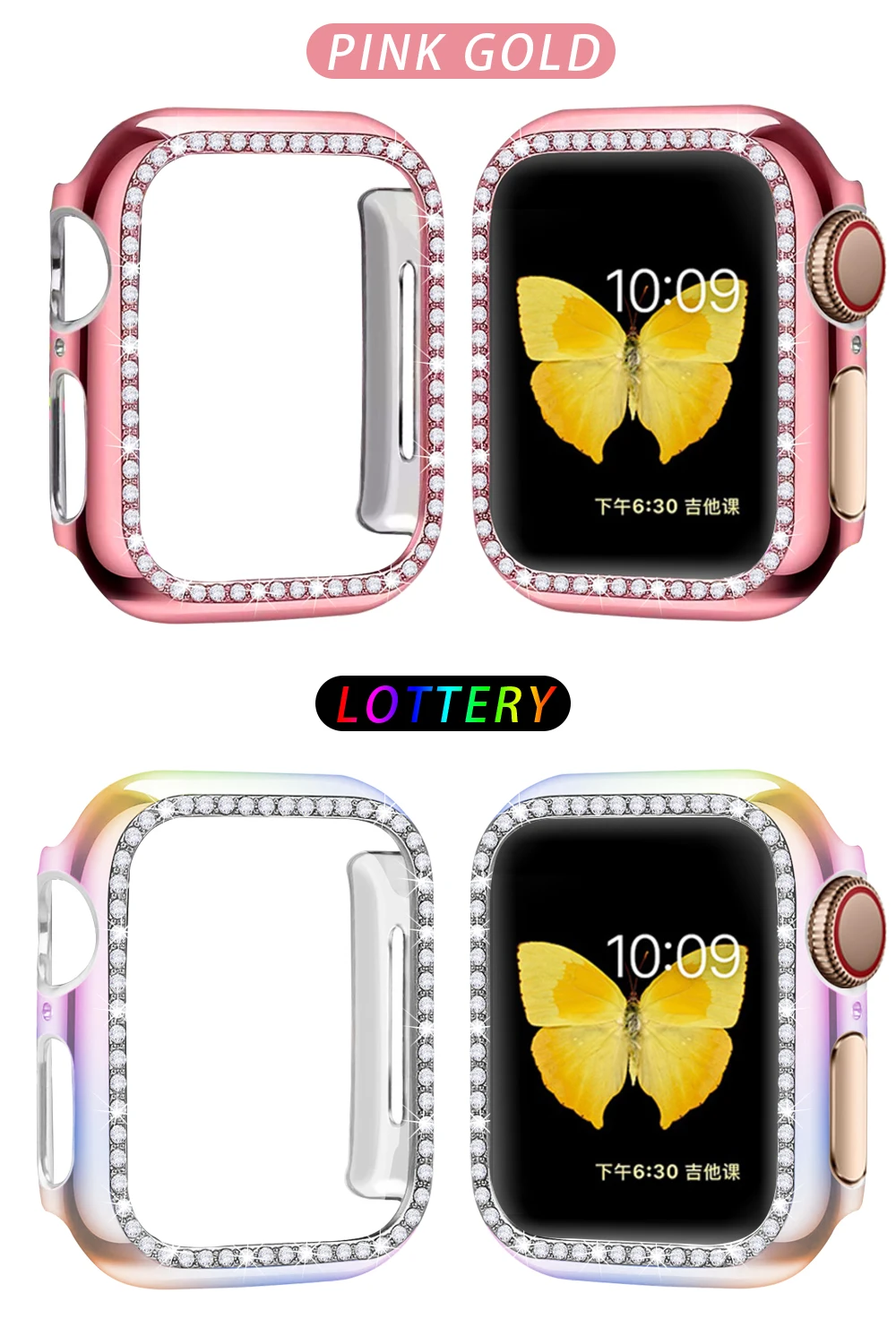 Чехол-бампер с алмазами защитный чехол для Apple Watch Cover Series 5 4 3 2 1 38 мм 42 мм чехол s для Iwatch 5 4 40 мм 44 мм аксессуары для часов