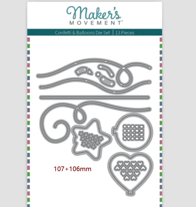 

Металлические штампы с конфетти, штампованные шары, форма для карточек, скрапбукинга, бумаги, рукоделия, ножа, форма, лезвие, перфоратор, трафареты