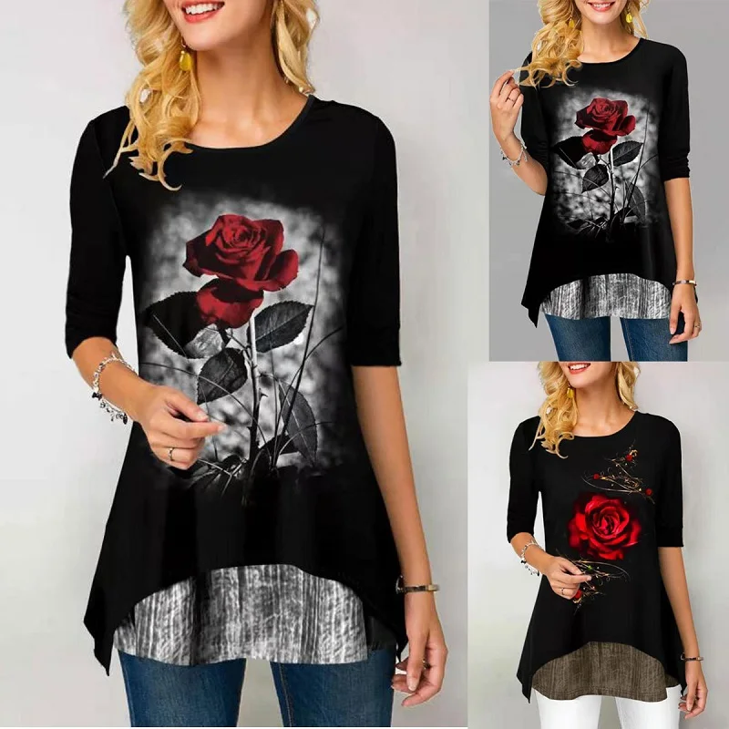 Новинка 2020 модная Осенняя женская рубашка с градиентным принтом хлопковая