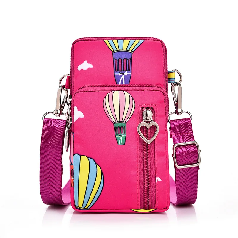 

Phone Bag Pouch For Women Shoulde Bag Card Holders Girl Handbag Ladies Clutch Phone Purse Nylon Wallet