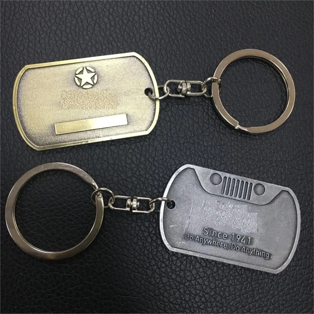 1 шт. брелок для ключей из нержавеющей стали металлический хромированный Jeep Wrangler