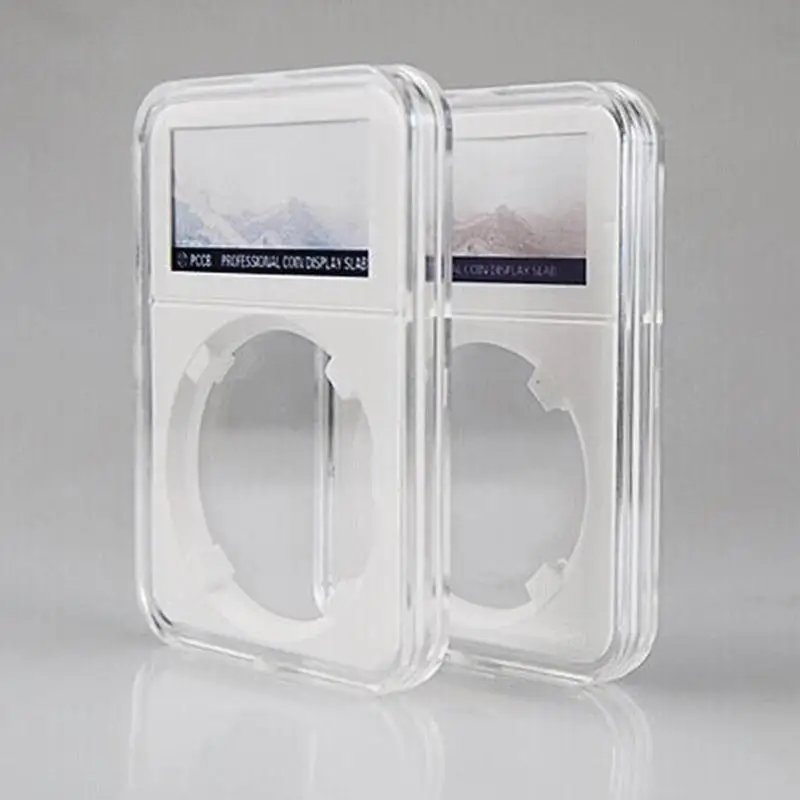 

1pc 40mm Fashion White Coin Storage Box Protector Box Pccb High Protector Quality Grade Collection W7e1