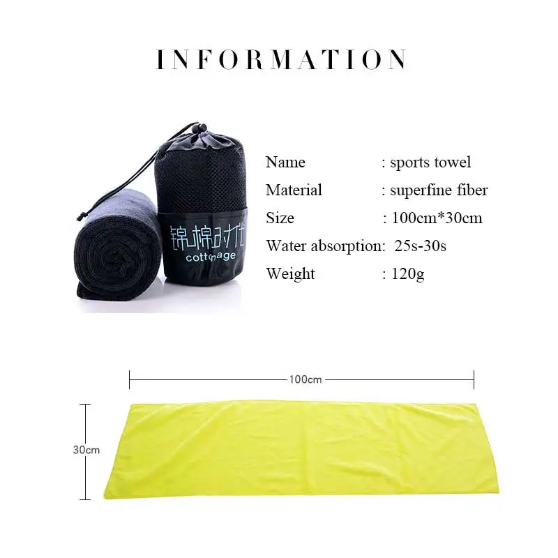Портативное быстросохнущее полотенце из микрофибры для красоты спортивное