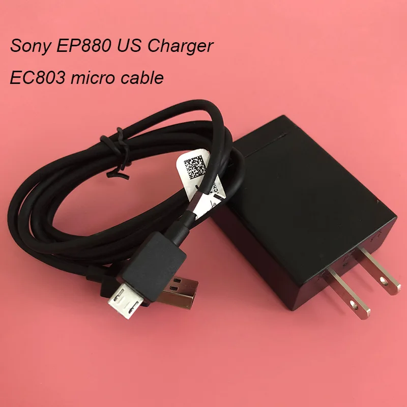 Оригинальное настенное зарядное устройство Sony EP880 с Micro USB кабелем для Xperia Z3 Z4 Z5