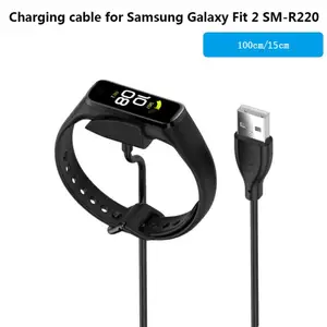 100cm usb charger cable cord charging dock for samsung galaxy fit 2 smart band smart wearable devices accessories charging cable free global shipping