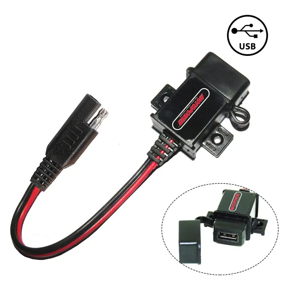 Водонепроницаемое мотоциклетное зарядное устройство MOTOPOWER MP0609 3 1 А USB для