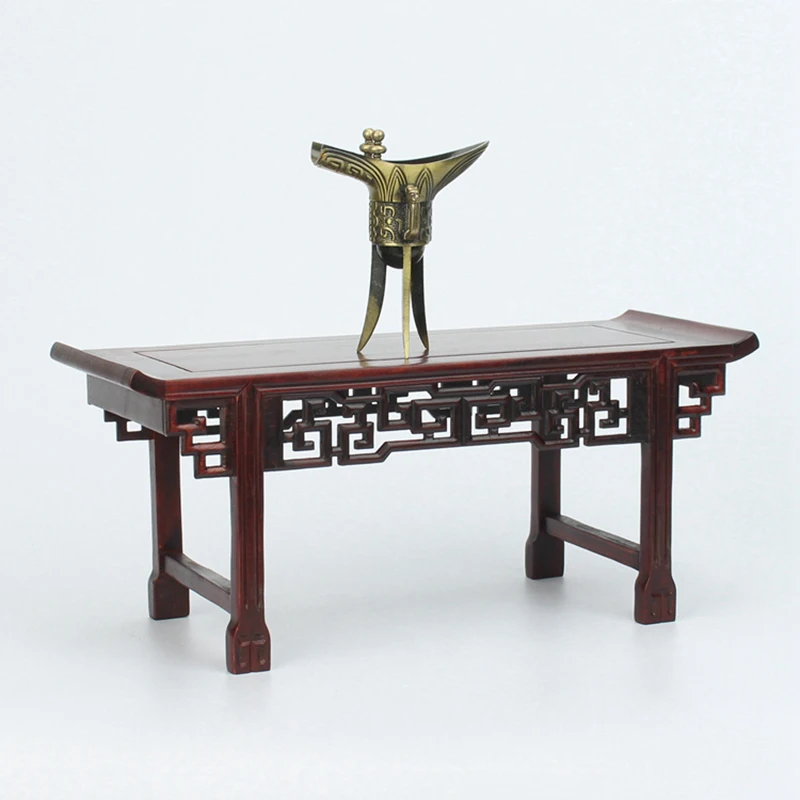 

QK004 - 22.5*7.7*10.5 CM Red Suan Zhi Wood Mini-Furniture Altar Table