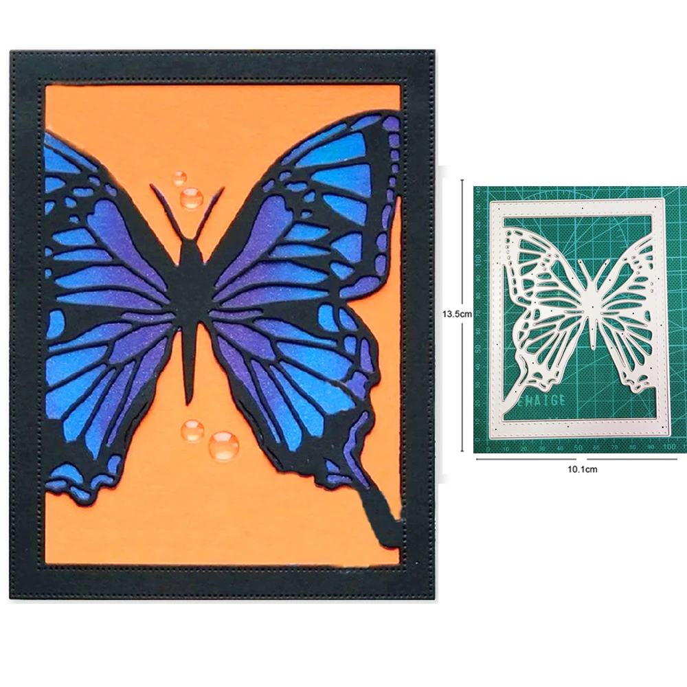 Металлические Вырубные штампы для рукоделия высечка большая кружевная бабочка