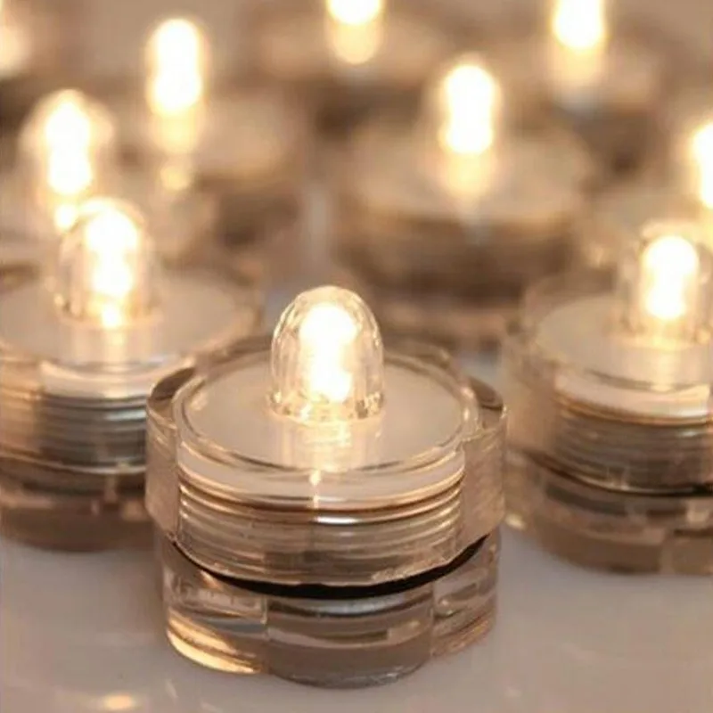 12 шт. светодиодный светильник в форме цветка сливы цветной мини для чая