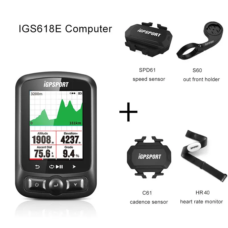 Group 9 IGPSPORT ANT+ GPS IGS618 Велосипедный блютуз Беспроводной секундомер Спидометр Водонепроницаемый IPX7 Велоспортный велосипедный Спидометр компьютер - Цвет: Group 9