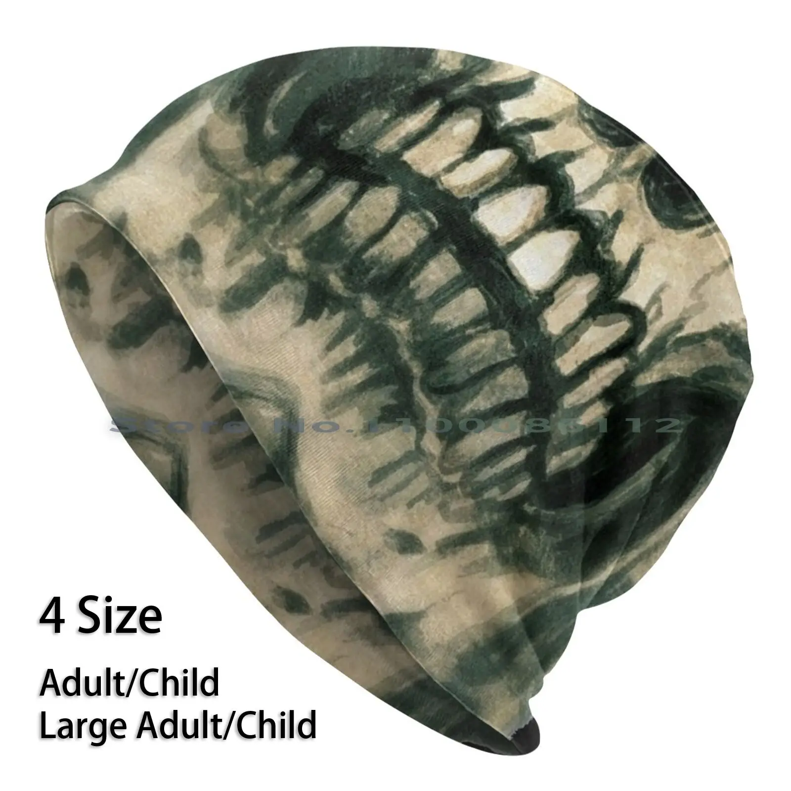 

Gold Skull Beanies Knit Hat Skull Leviathan Cross Satanic Gothic Occult Brimless Knitted Hat Skullcap Gift Casual Creative