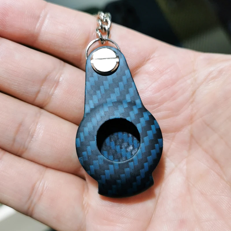 

Carbon fiber case For Apple AirTag Thin and light attributes Aramid fiber material shell