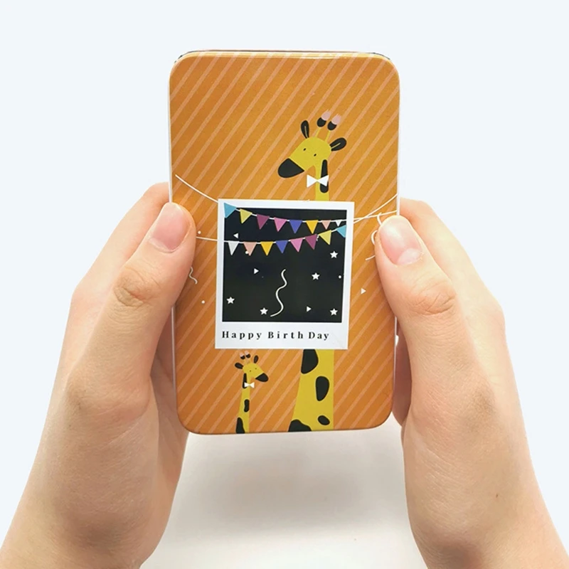 

20 Pcs Colorful Cartoon Mini Tin Box Coin Candy Earrings Jewelry Organizer Case 94PF