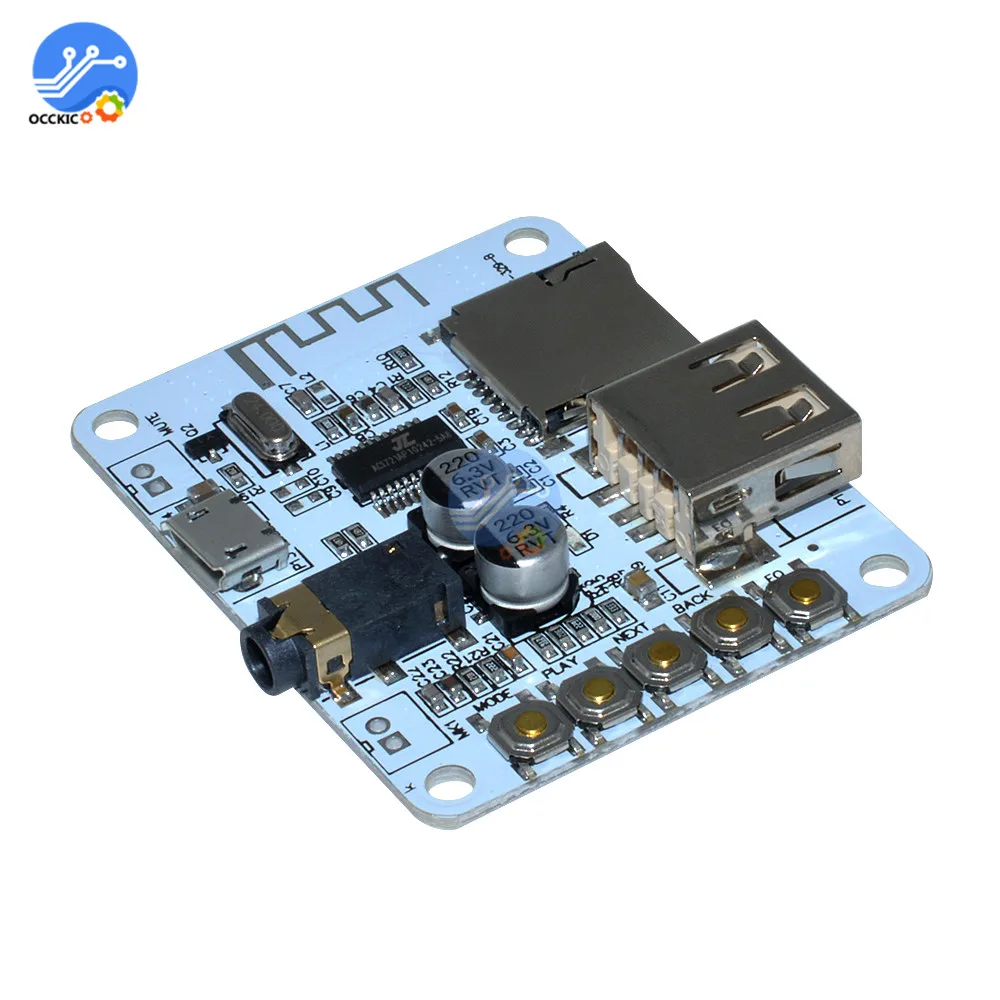 1 комплект Bluetooth 2,1 Аудио приемник плата с USB TF слот для карты DC 5 в беспроводной стерео музыкальный модуль+ акриловый DIY Чехол комплект крышка