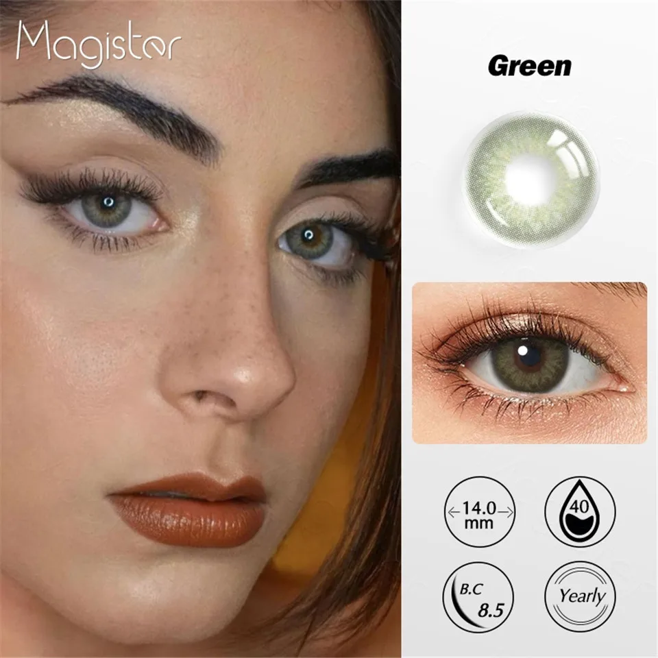 contact lenses 1 pair colorful contact lenses circle lenses yearly use eye color lens colored lenses for eyes new eye contacts free global shipping