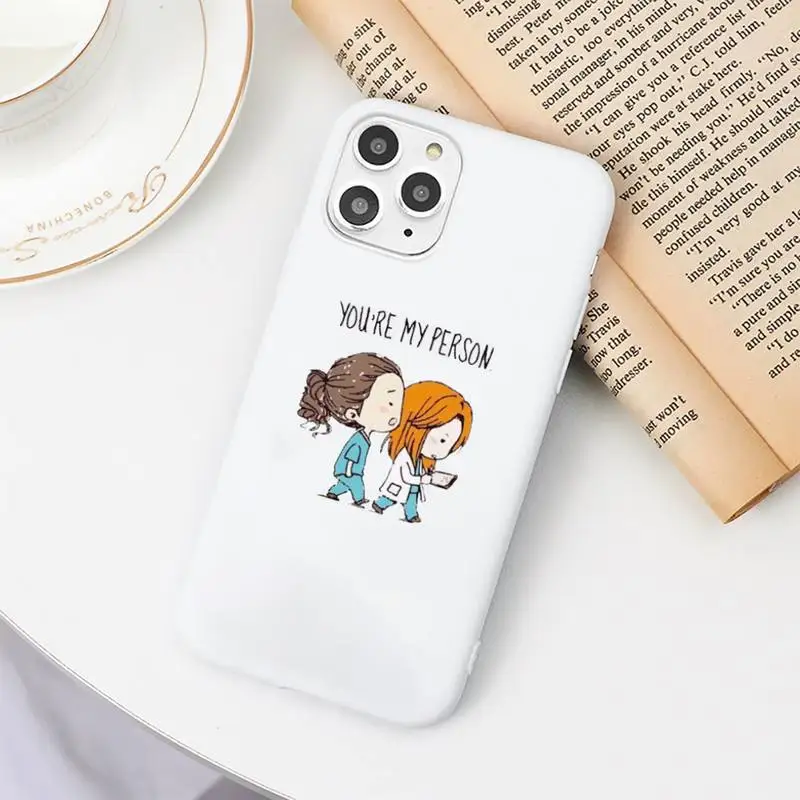 

Cartoon Medicine Doctor Nurse Phone Cases Candy Color for iPhone 6 7 8 11 12 s mini pro X XS XR MAX Plus