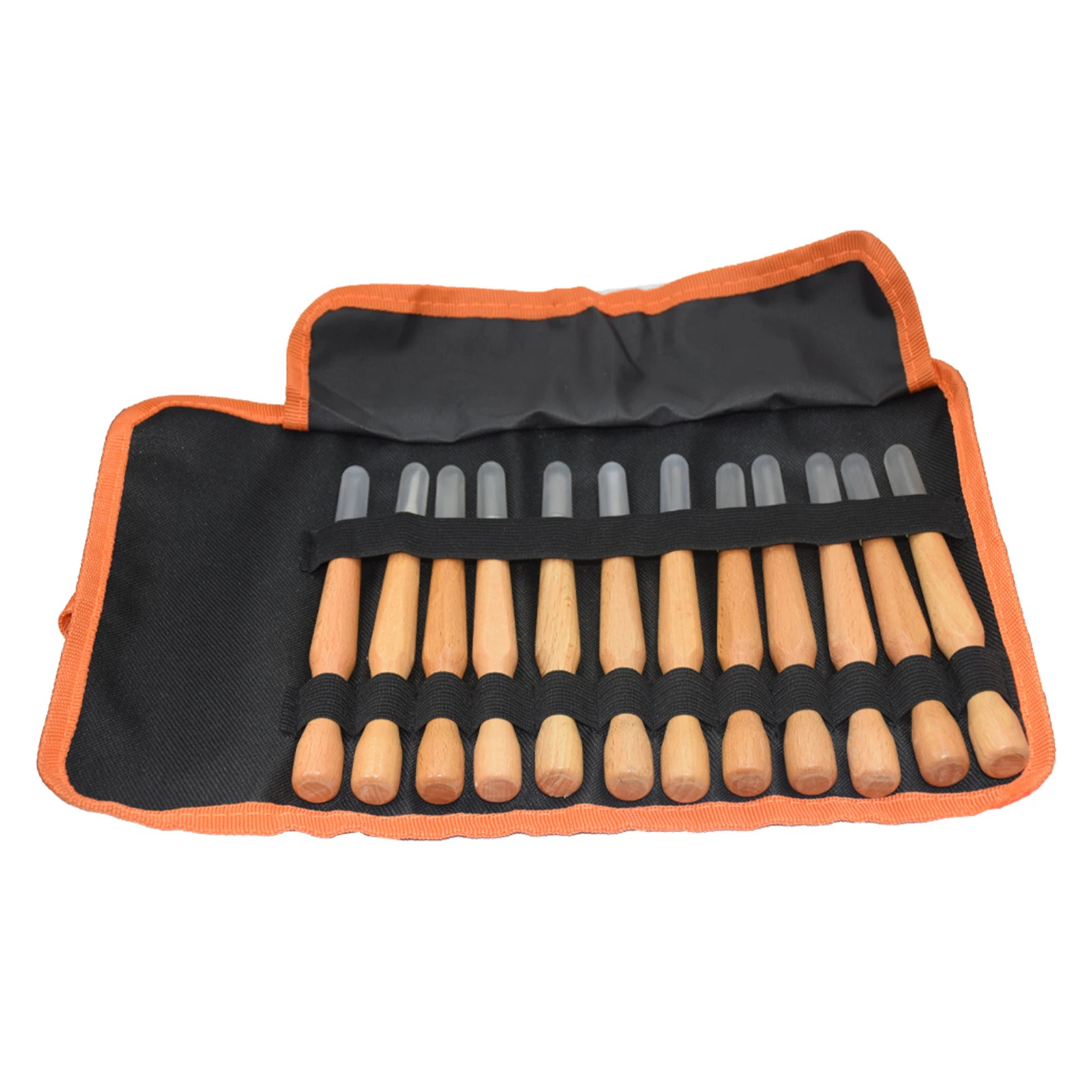 

12Pcs Wood Handle Carving Chisel Tools Kit Professional Woodworking Gouges L9