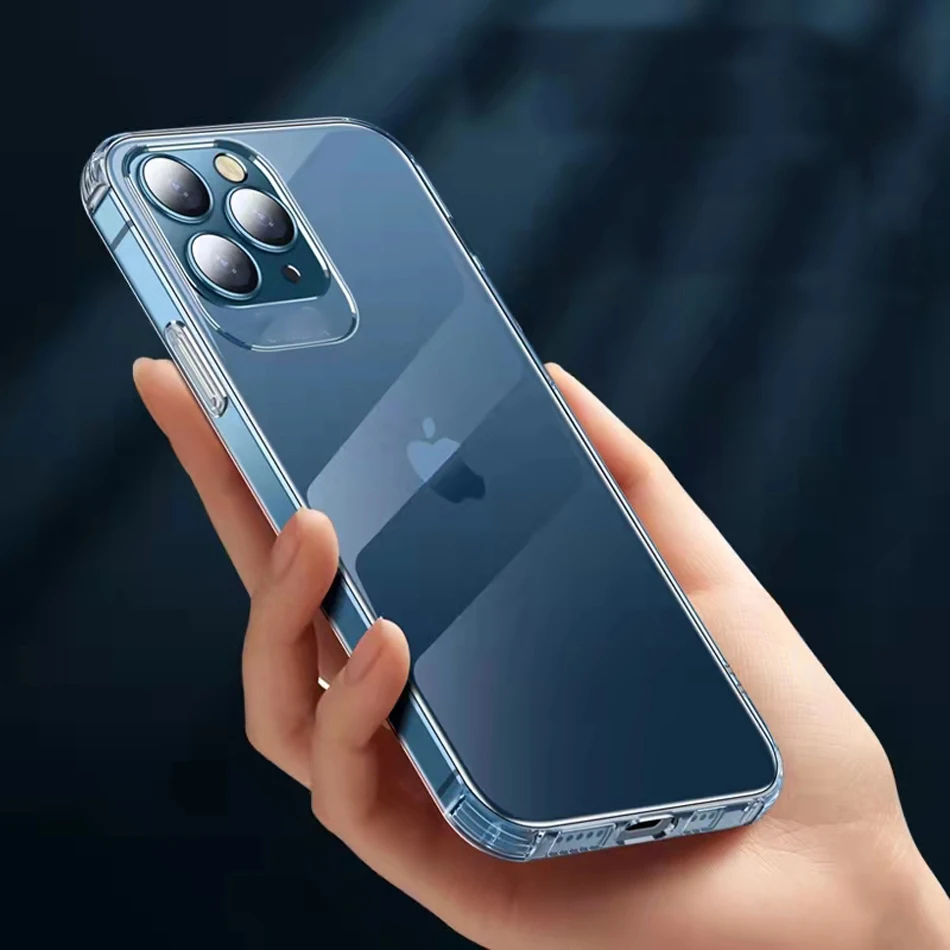 Противоударный Прозрачный чехол для iPhone XS Max XR X R 8 6 6S S 12 11 мягкая задняя крышка из