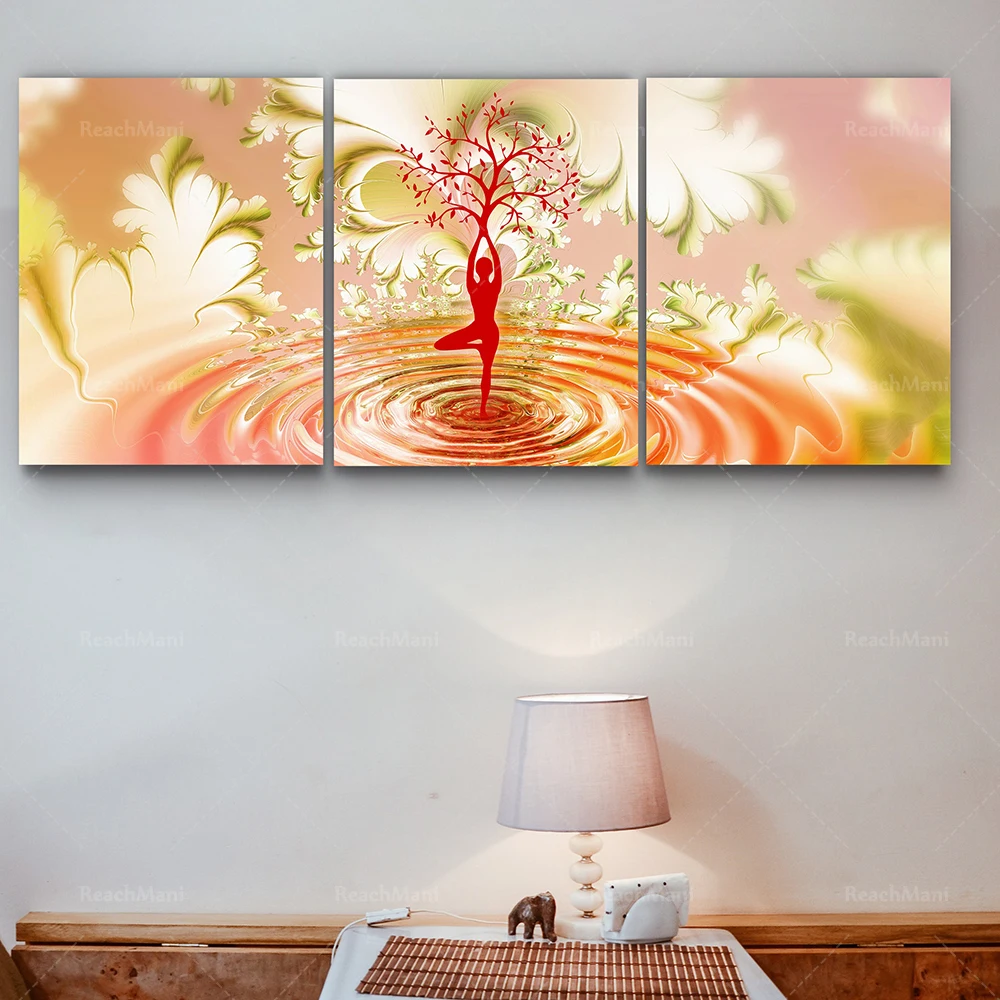 

Spiritual Wall Art, Dancing Tree, Designed in the 1960s and 1970s, Home Spirit Art Printed Canvas Poster