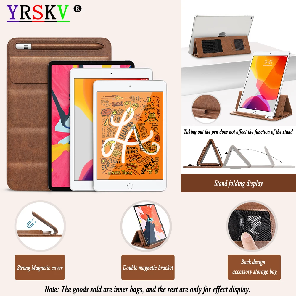 Лидер продаж складная сумка-вкладыш для Apple iPad 9 7 10 2 5 11 12 дюймов Samsung Galaxy Tab S/A HUAWEI
