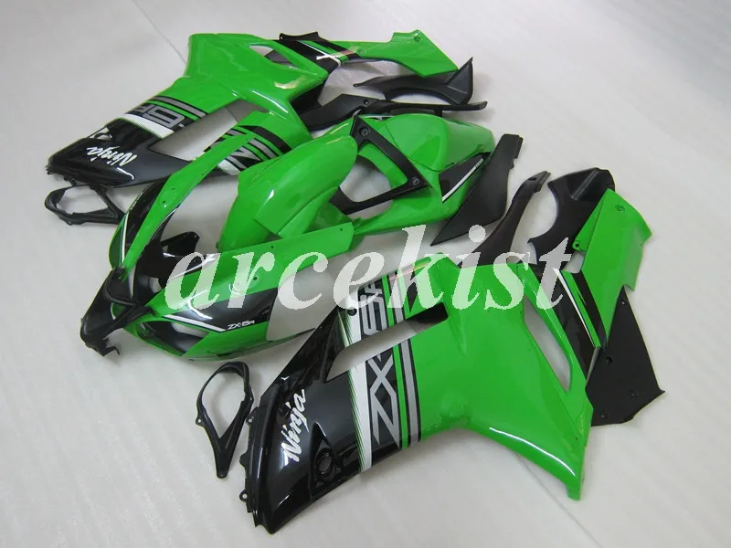 

New ABS Motorcycle whole Fairings kit Fit for Kawasaki Ninja ZX-6R 636 07 08 ZX6R 2007 2008 Bodywork set Green custom Free FR