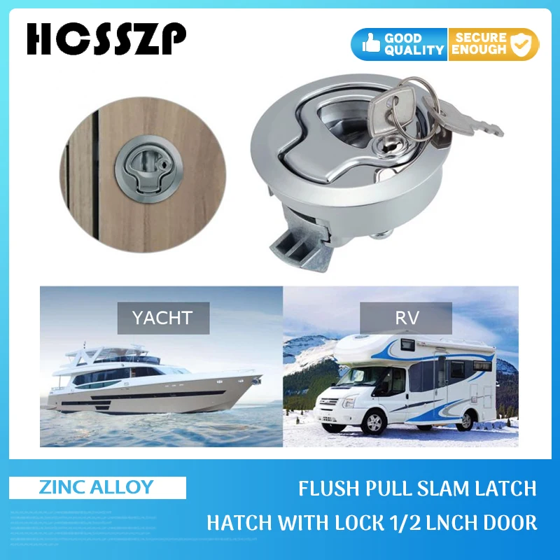 2 шт. &quotМорская Лодка из цинкового сплава хромированная готовая защелка смывной