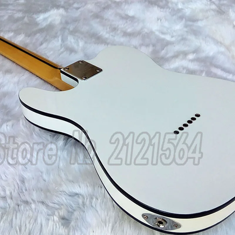 White electric guitar, Basswood body maple fingerboard chrome hardware Top in stock enlarge