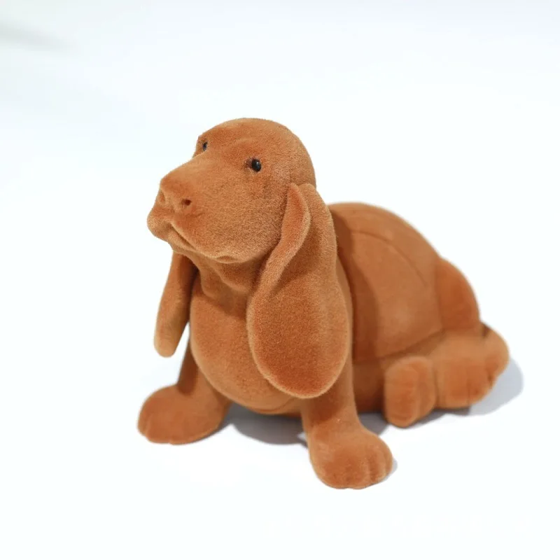 

Brown Puppy Flocking Jewelry Box Cute Cartoon Jewelry Ring Box Gift Packaging Box Gift Box Decor Home Decore