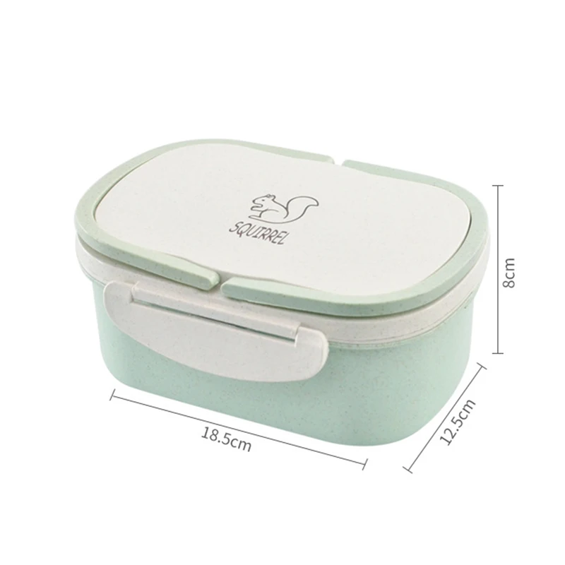 

Plastic Microwave Lunch Box 2 Layer Portable Dinnerware Food Storage Container Lunchbox For Picnic Office Workers