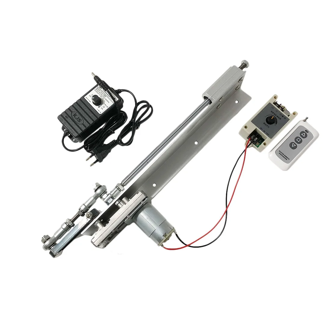 

DC 24V Telescopic Linear Actuator Kit 150mm Stroke With Remote Control And Power Adapter Reciprocating Linear Motor