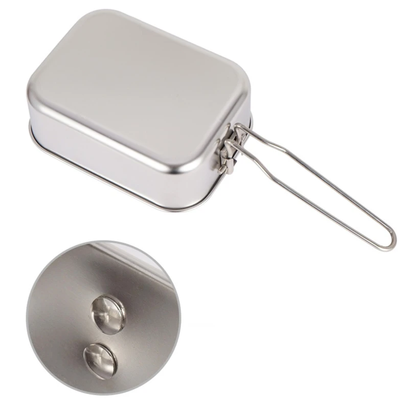 Ланч-бокс из нержавеющей стали тарелка для нарезки посуда с крышкой двойного