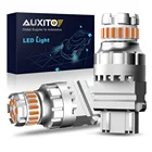 AUXITO 3000K желтая 3156 3157 Светодиодная лампа для автомобиля P277W 3056 3057 4156 4157 светильник тели поворота s T25 светодиодные автомобильные аксессуары