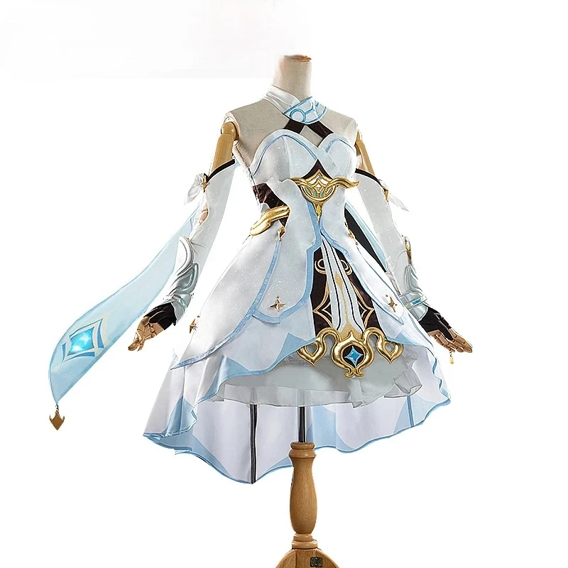 

Coplay Costume Anime Genshin Impact Traveler Lumine Nobara Costume Genshin Doll Halloween Party Clothes for Anime Cosplay Fans