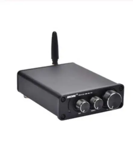 black no adapter Lusya TPA3116 QCC3003 Bluetooth 5,0 HiFiPower усилитель 50 Вт* 2 канальный домашний аудио усилитель с регулировкой высоких частот I4-005-6-7 - Цвет: black no adapter