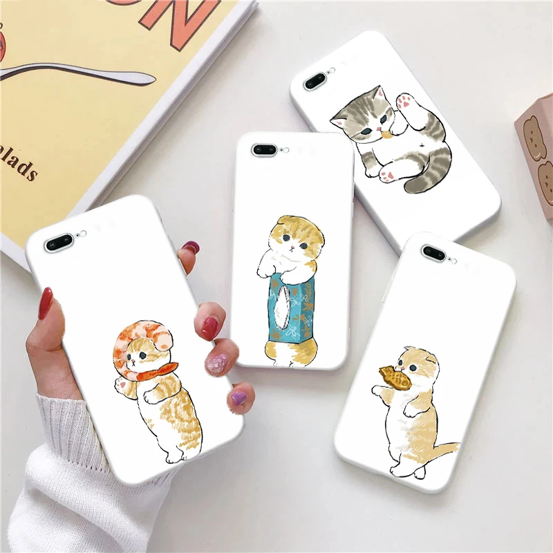 

Phone Cases For Apple iPhone 12 12 Pro MAX Mini 8 7 6S 6 Plus XS X XR For 12 11 Pro MAX SE 2020 Cute Cartoon Cats Funda Coque