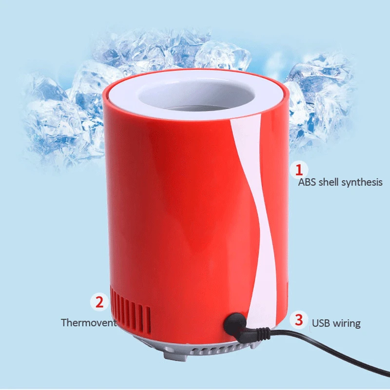 Мини холодильник автомобильный портативный мини с USB резервуары для напитков