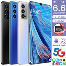 2021 New 5G Smartphone with12GB+512GB Support Fingerprint Unlock for OPPO Reno4 Pro Cellphone Samsung Huawei Xiaomi Mobile Phone