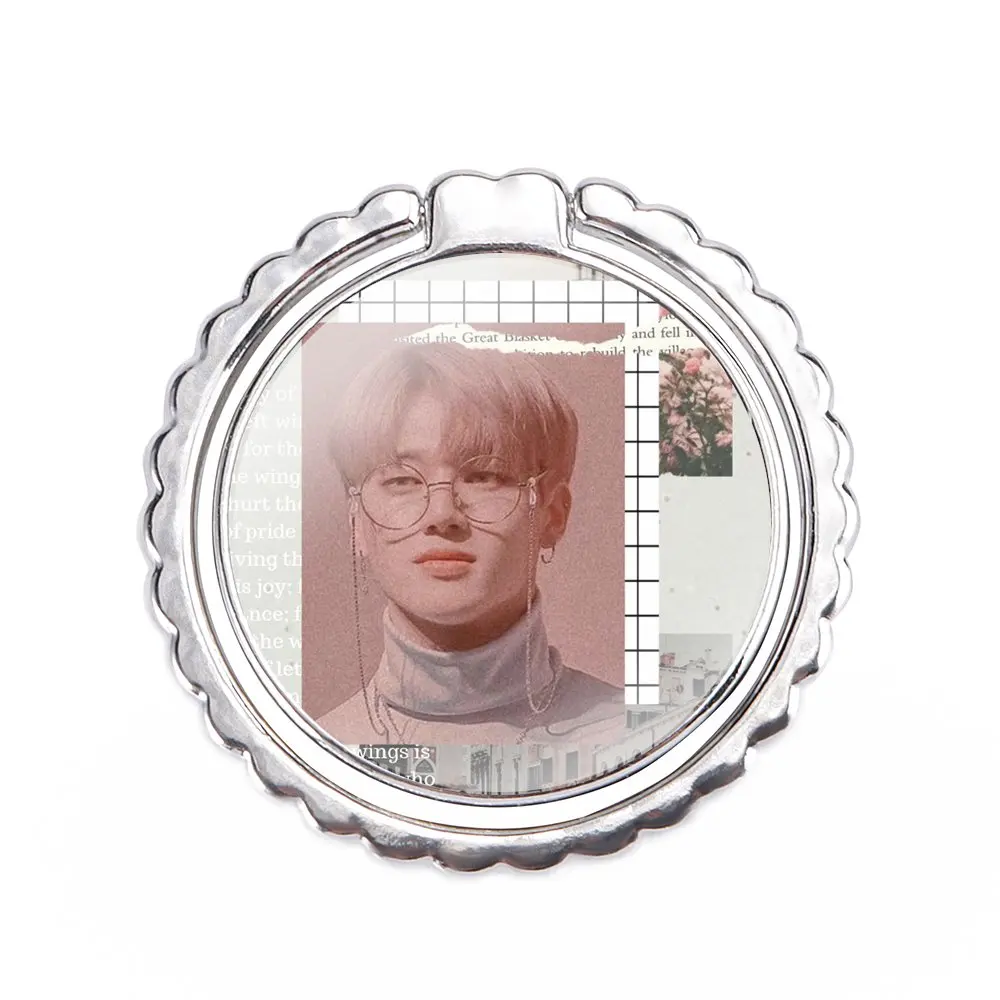 Kpop корейский мальчик группа ateez фотодержатель кольцо для пальца 360 градусов